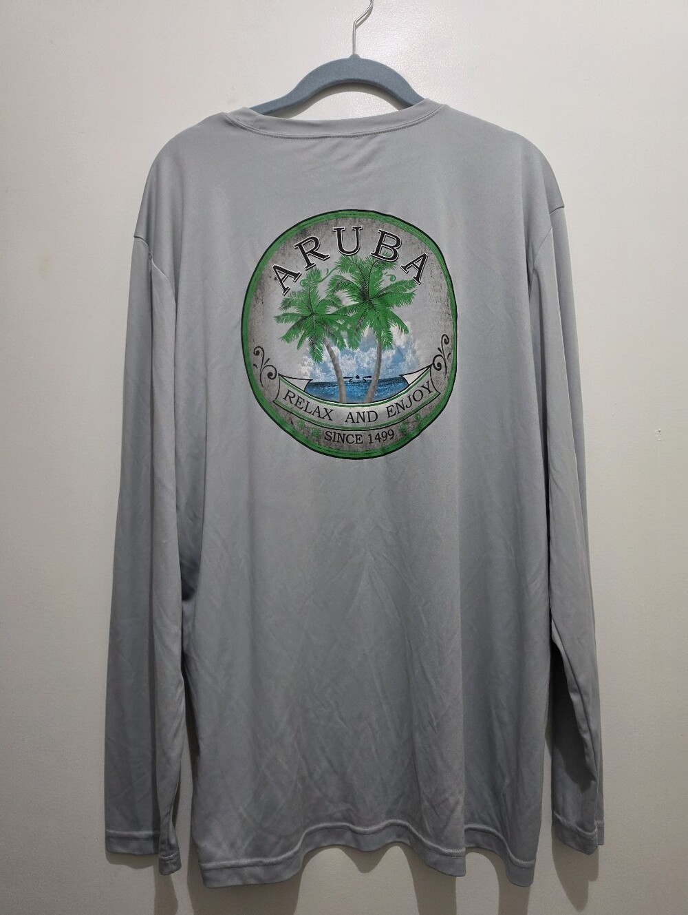 Sport-Tek Men’s Long Sleeve Shirt in Light Gray XL